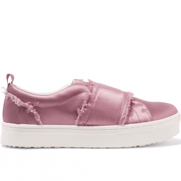 Sam Edelman Sateen Frayed Platform Sneaker Women’s Sizes 7.5 & 9 NWOB - Picture 4 of 14